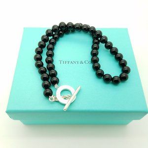 Black Onyx Toggle Necklace 